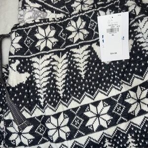 Black and White Geometric Patterned Pants - XL